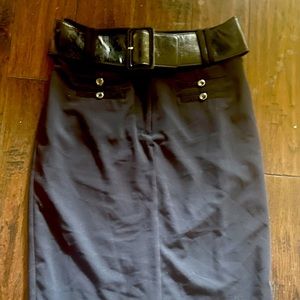 Black skirt with 2 1/2@ belt